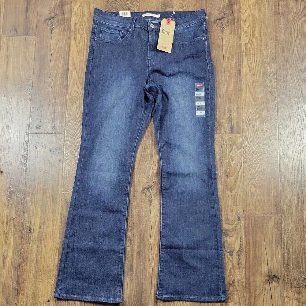 Levi’s 315 Shaping Bootcut Jeans Womens 12 Short Mid Rise Tummy Slimming NEW